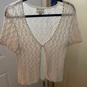 Hand Crocheted Christopher & Banks Cardigan